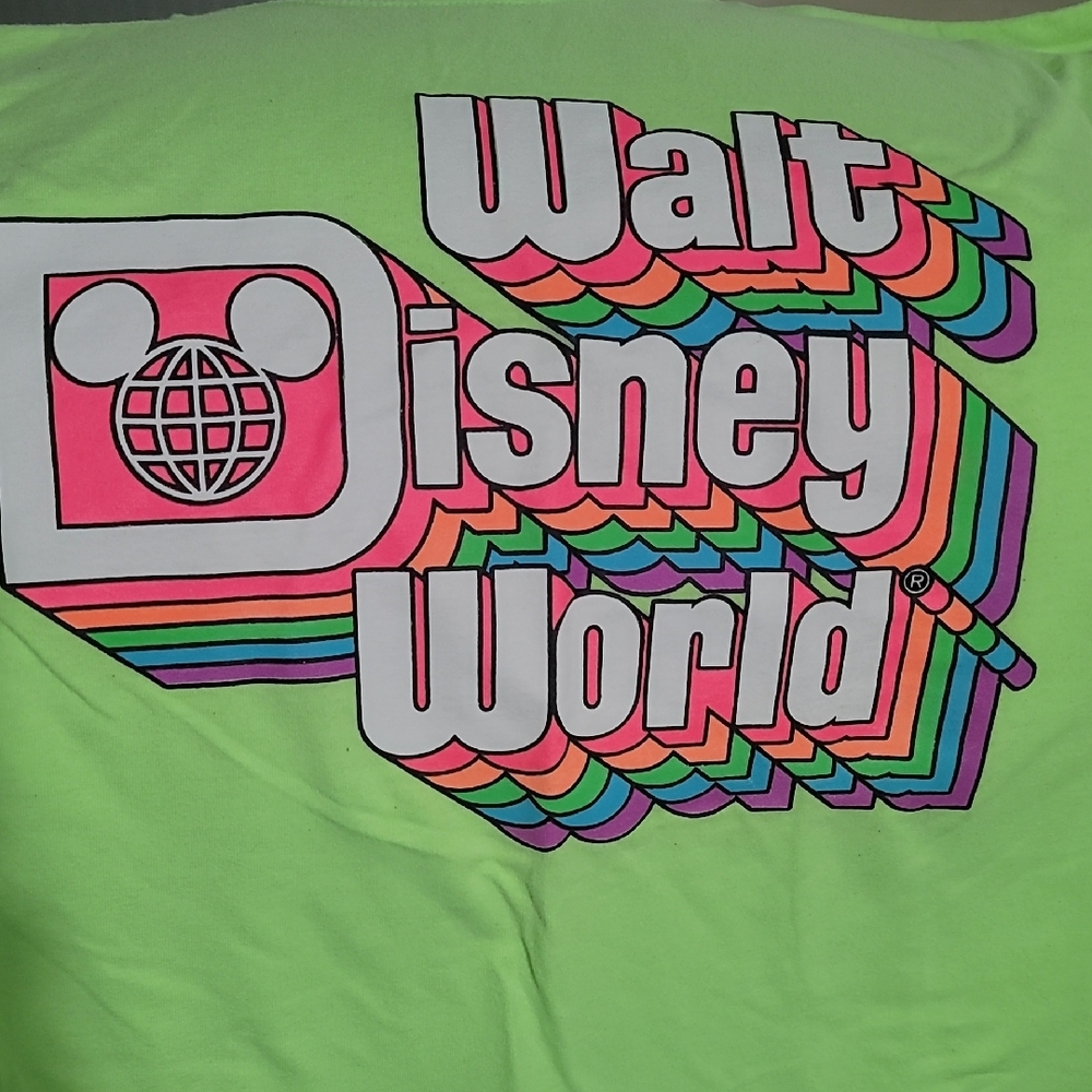 Disney Retro Green and Pink Short Sleeve Tee